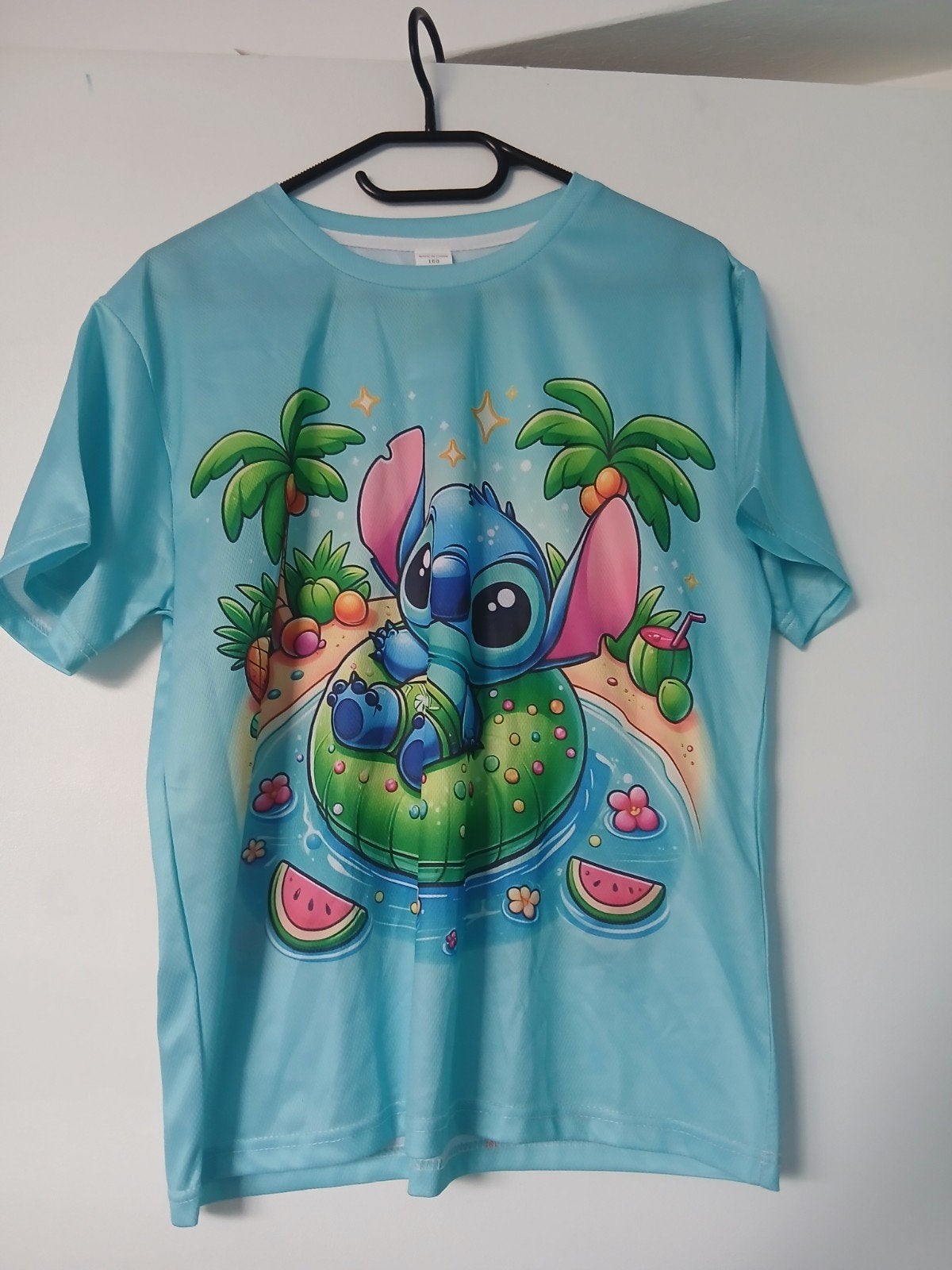 nieuw meisjes shirt maat 146/152 blauw met stitch, Blauw, Nieuw, Ophalen of Verzenden, Korte mouw