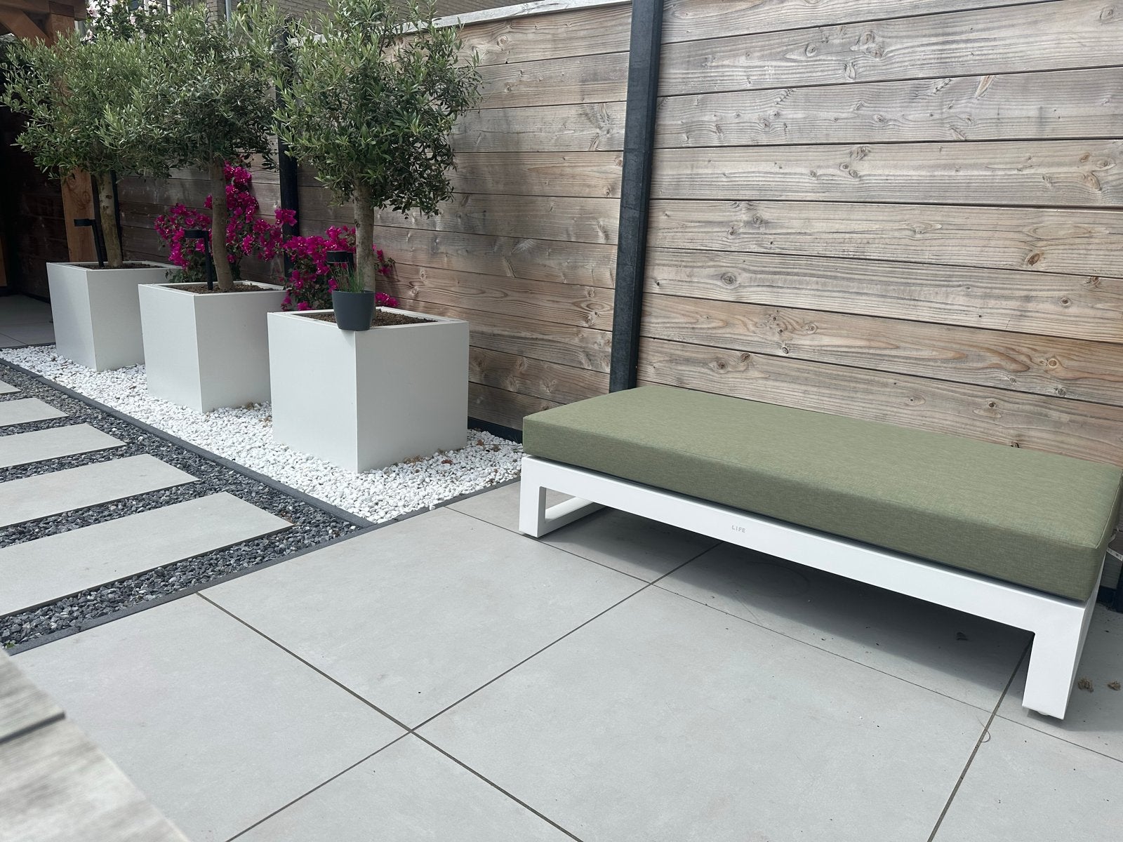 LIFE Outdoor Living kussenhoes Soltex olijfgroen, Tuin en Terras, Ophalen of Verzenden, Nieuw
