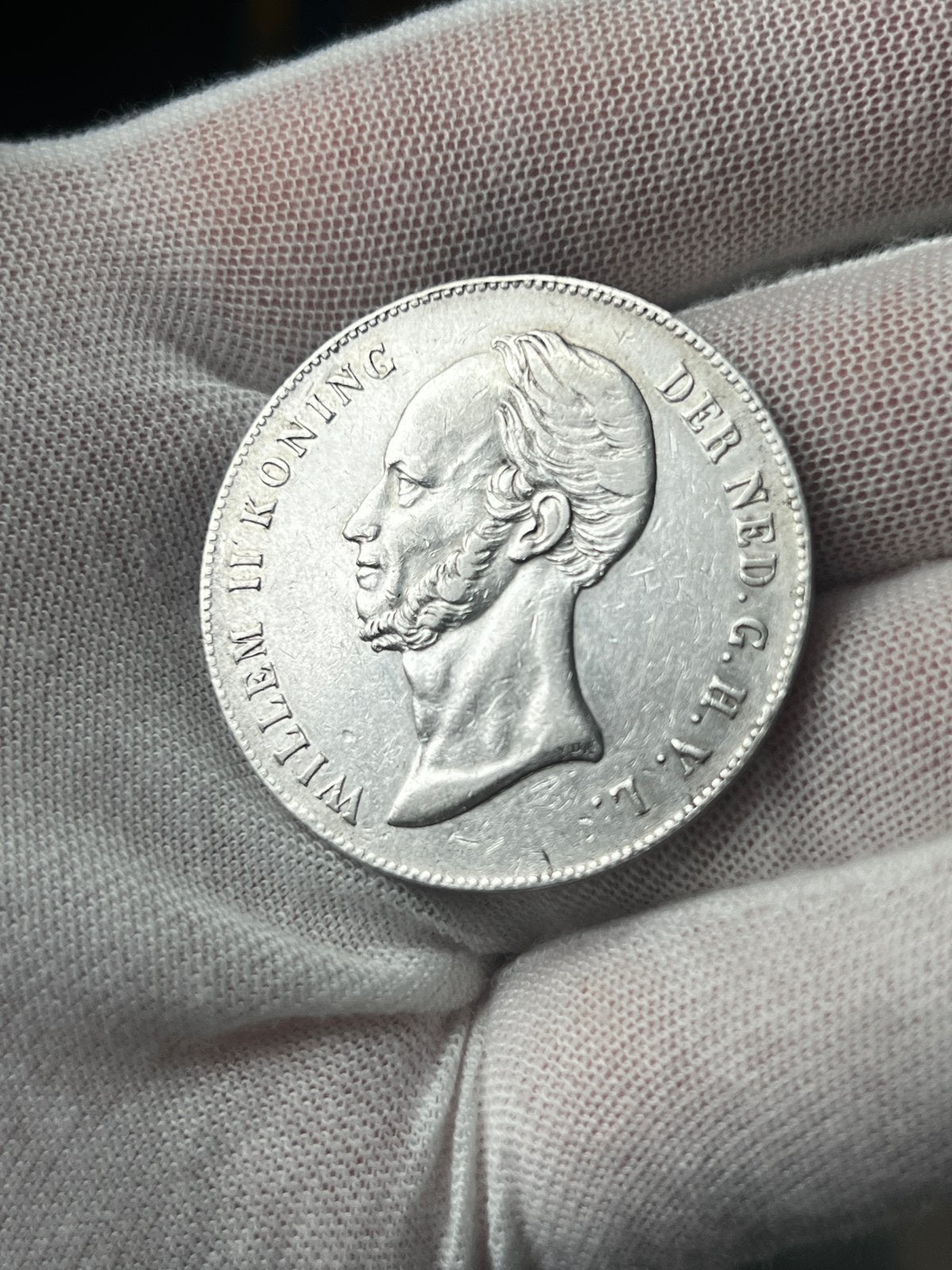 Rijksdaalder 1846 Willem II, Postzegels en Munten, Munten | Nederland, Ophalen of Verzenden, Koning Willem III, 2½ gulden, Zilver