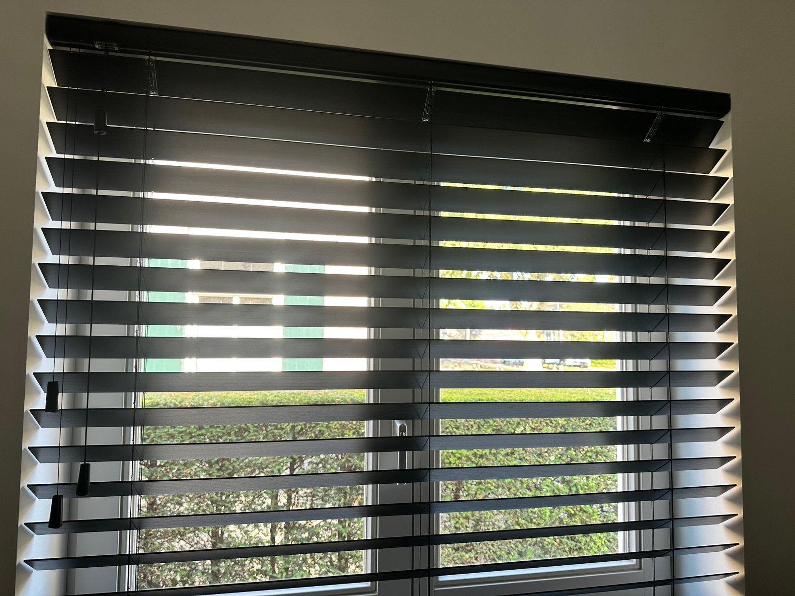 Nieuw !! houten Jalozien afmeting 950x1240mm, Jaloezie, Zwart, Hout, Nieuw