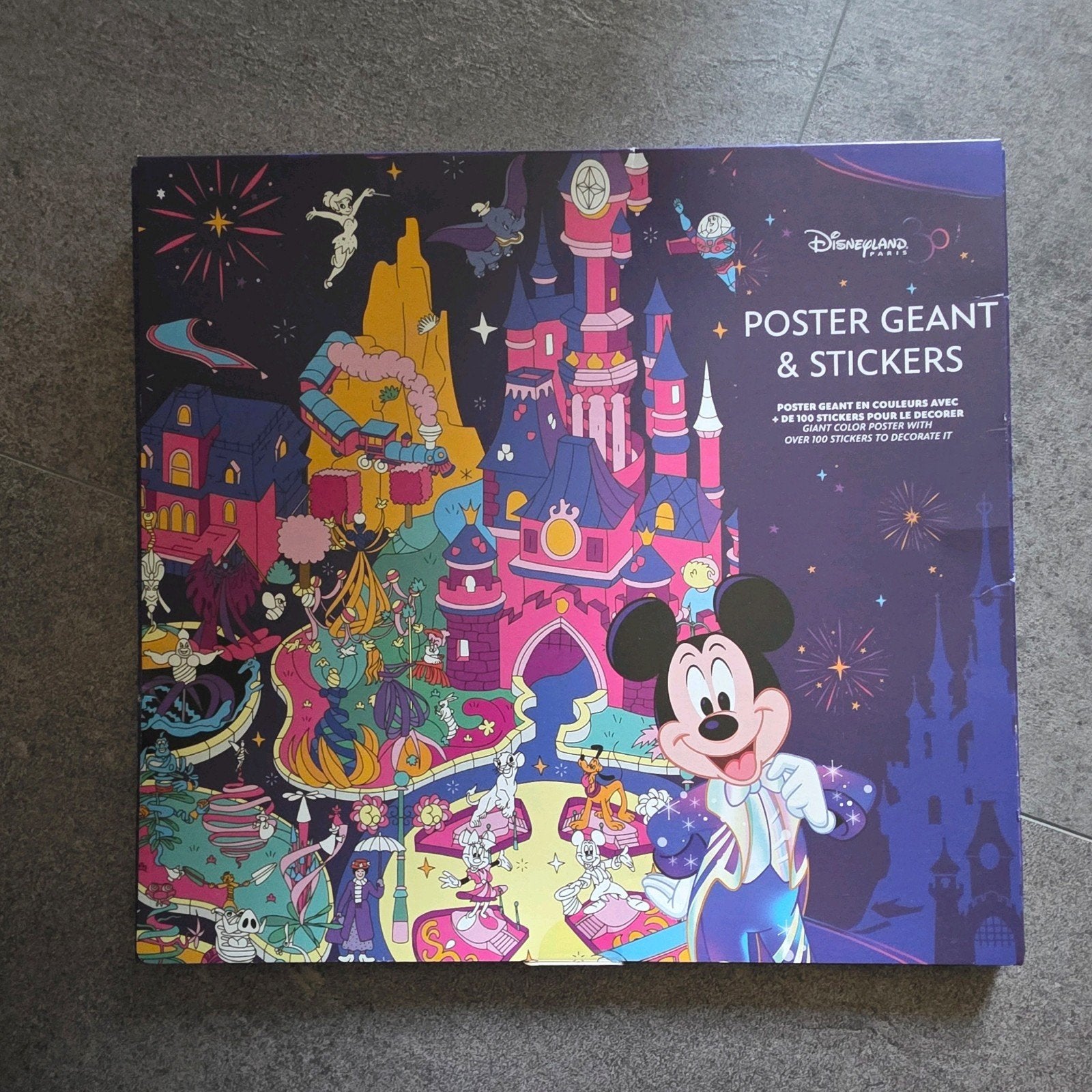 Disney Store Disneyland Parijs poster met stickers NIEUW, Ophalen of Verzenden, Nieuw