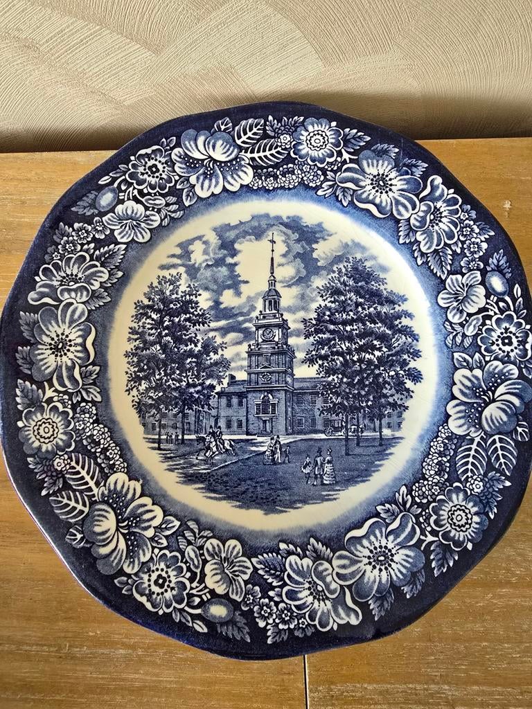Liberty Blue borden(3x) met Delftsblauwe stijl, Ophalen of Verzenden