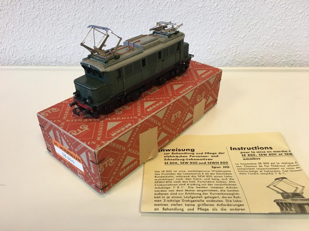 Märklin SE 800 electroloc BR E44, Wisselstroom, Gebruikt, Locomotief, Ophalen of Verzenden