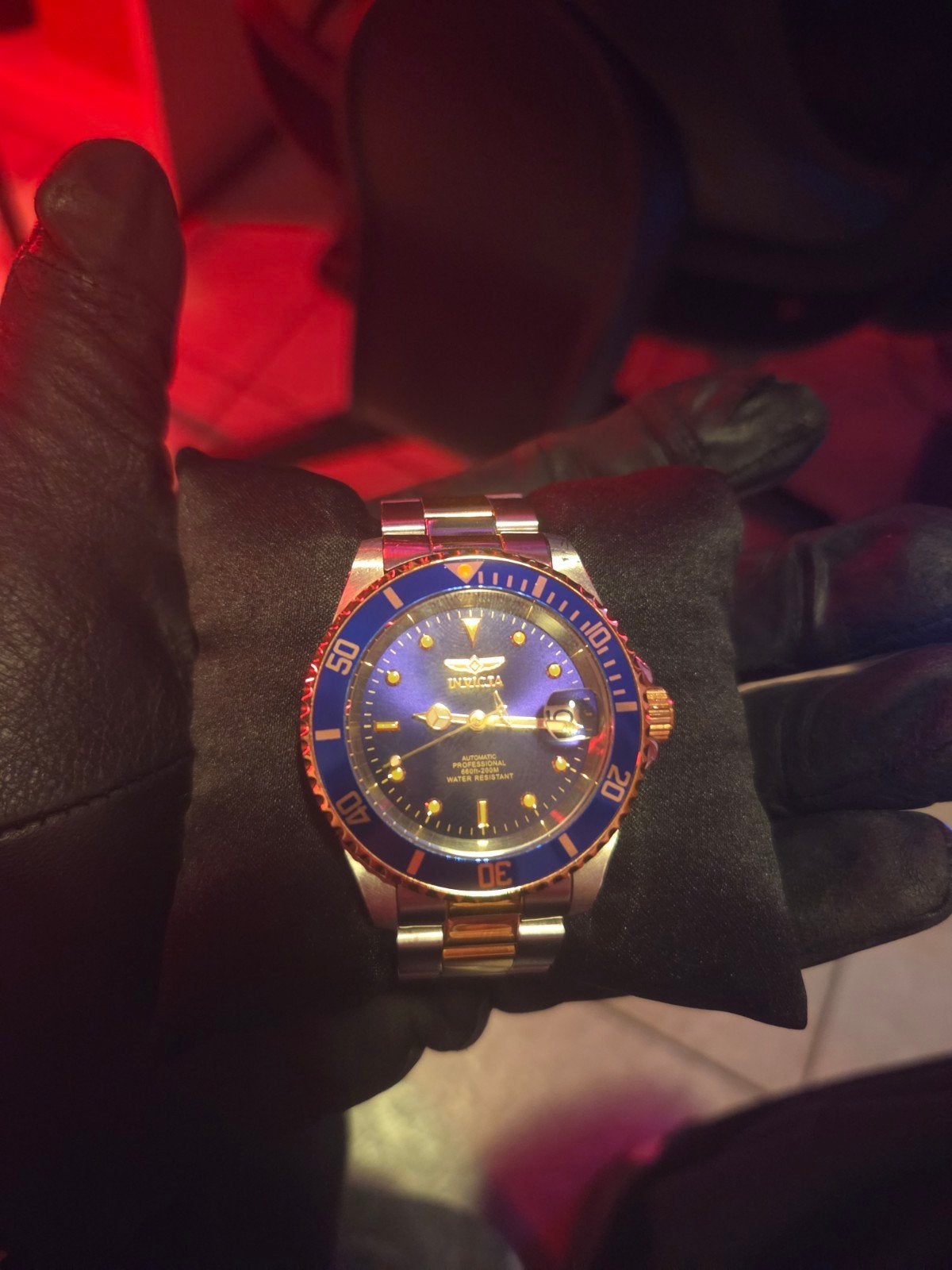 Invicta Pro Diver Herenhorloge - Automatisch, Staal/Goud, Overige merken, Staal, Staal, Verzenden