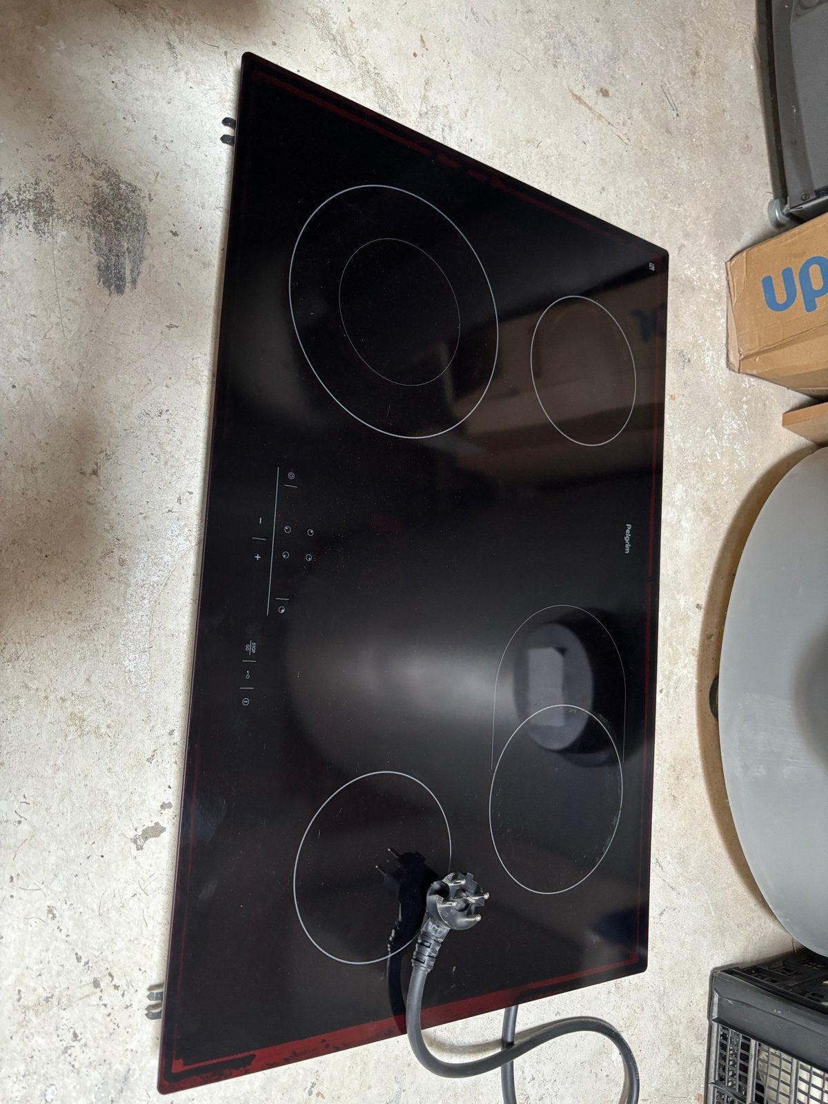 Keramische kookplaat Pelgrim CKT 870ONYUU/P1, Ophalen, Gebruikt, 4 kookzones, Inbouw
