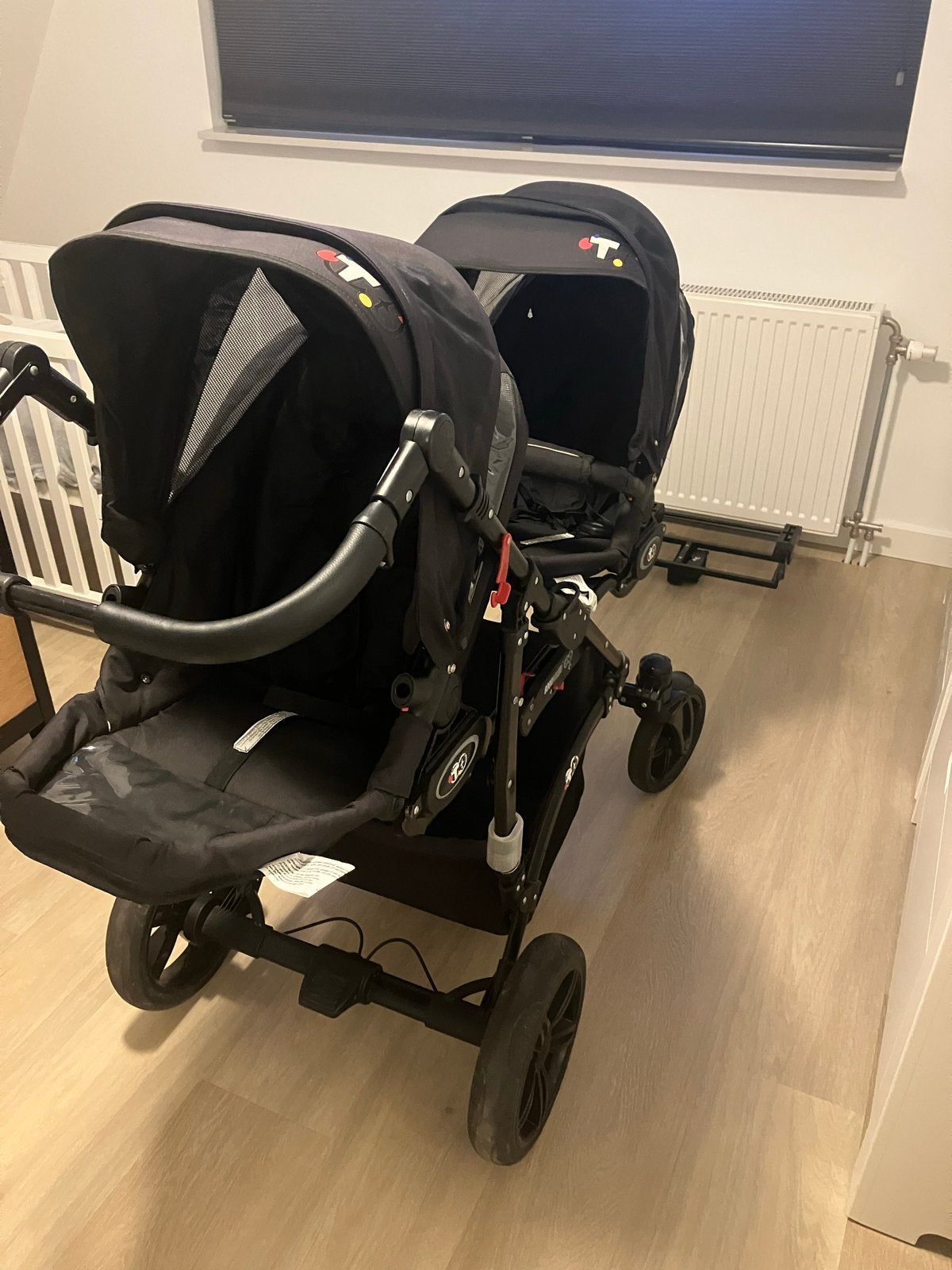 Trippy tweeling/ drieling kinderwagen, Duowagen, Gebruikt, Ophalen of Verzenden, Kinderwagen