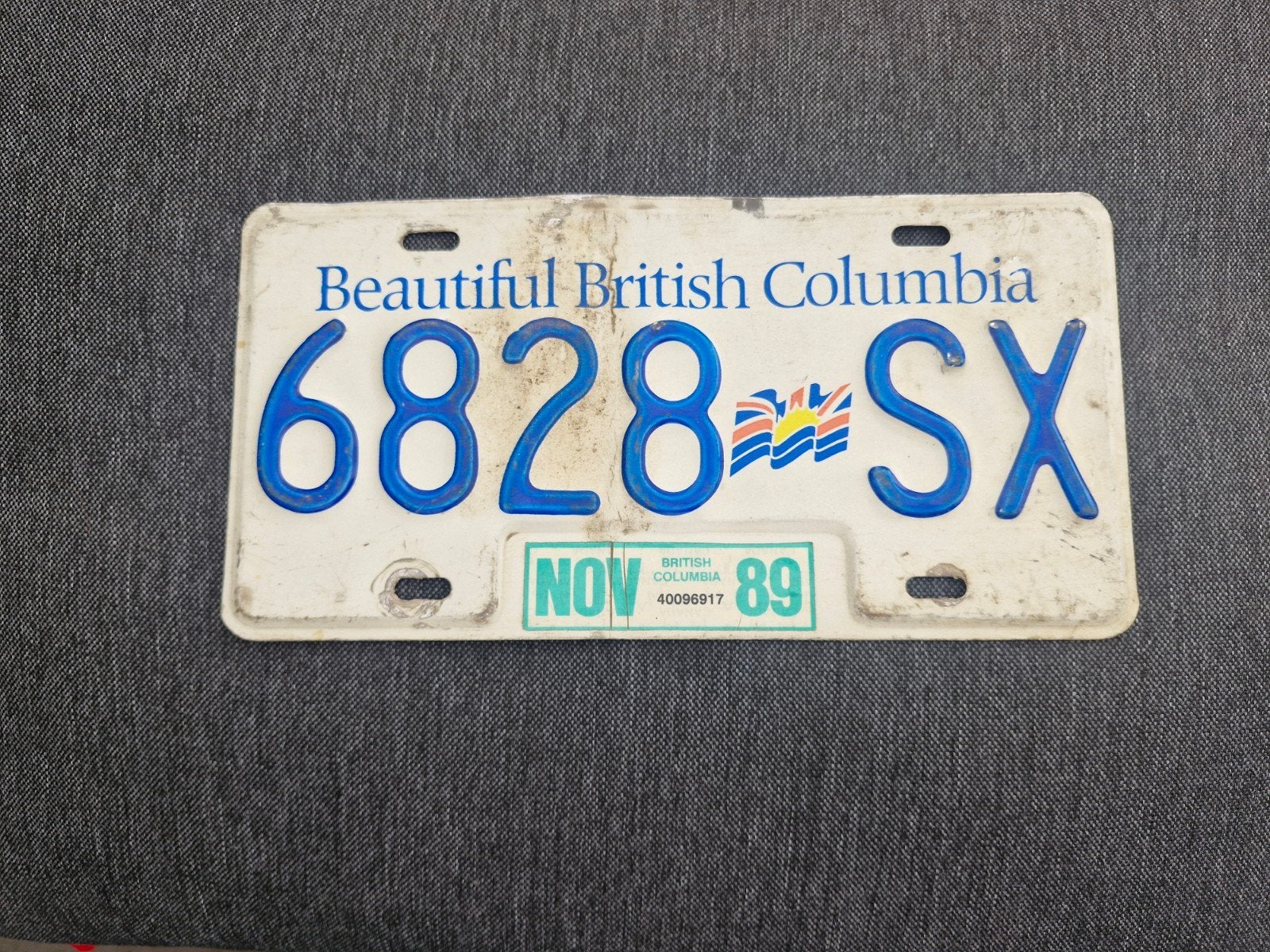 Kentekenplaat British Columbia Canada nummerbord Nummerplaat, Verzenden, Gebruikt, Auto's