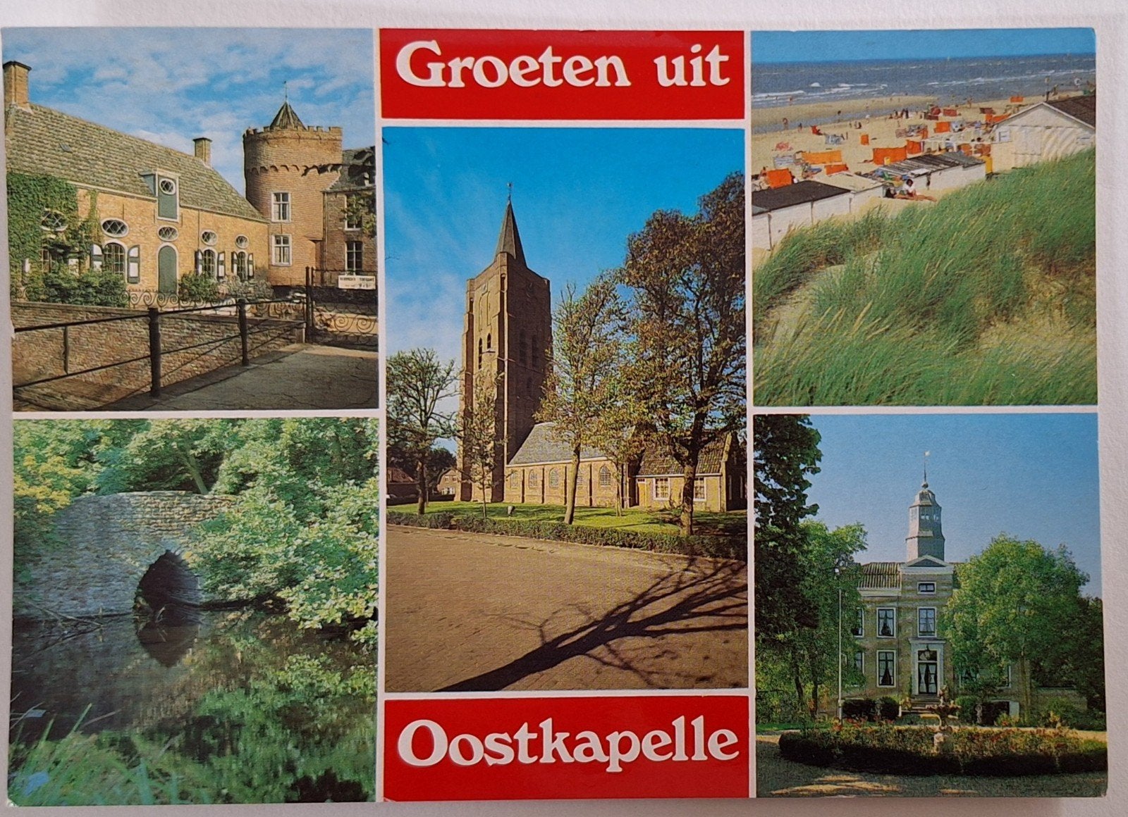 Oostkapelle Ansichtkaart - Groeten uit Oostkapelle, Ophalen of Verzenden, 1980 tot heden, Gelopen, Zeeland