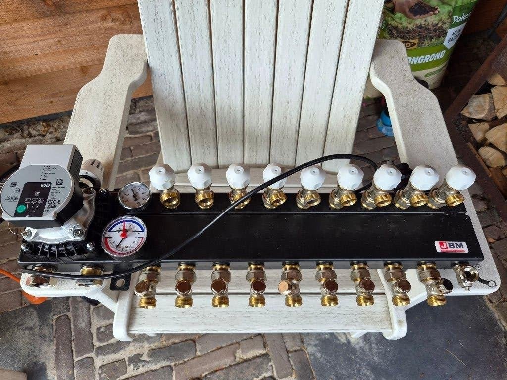 Vloerverwarmingsverdeler JBM 9 groepen met Wilo pomp, Ophalen, Minder dan 30 cm, Overige typen, Minder dan 60 cm