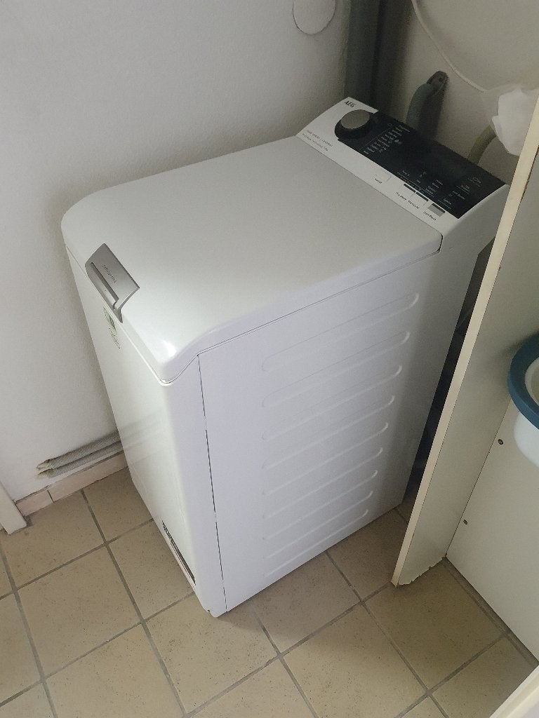 AEG wasmachine Bovenlader (7kg) – Inclusief Motorgarantie!, Ophalen, Gebruikt, Bovenlader, 85 tot 90 cm