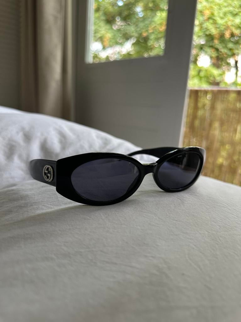 Vintage Gucci zonnebril, Sieraden, Tassen en Uiterlijk, Zonnebrillen en Brillen | Dames, Overige merken, Gebruikt, Zonnebril, Zwart