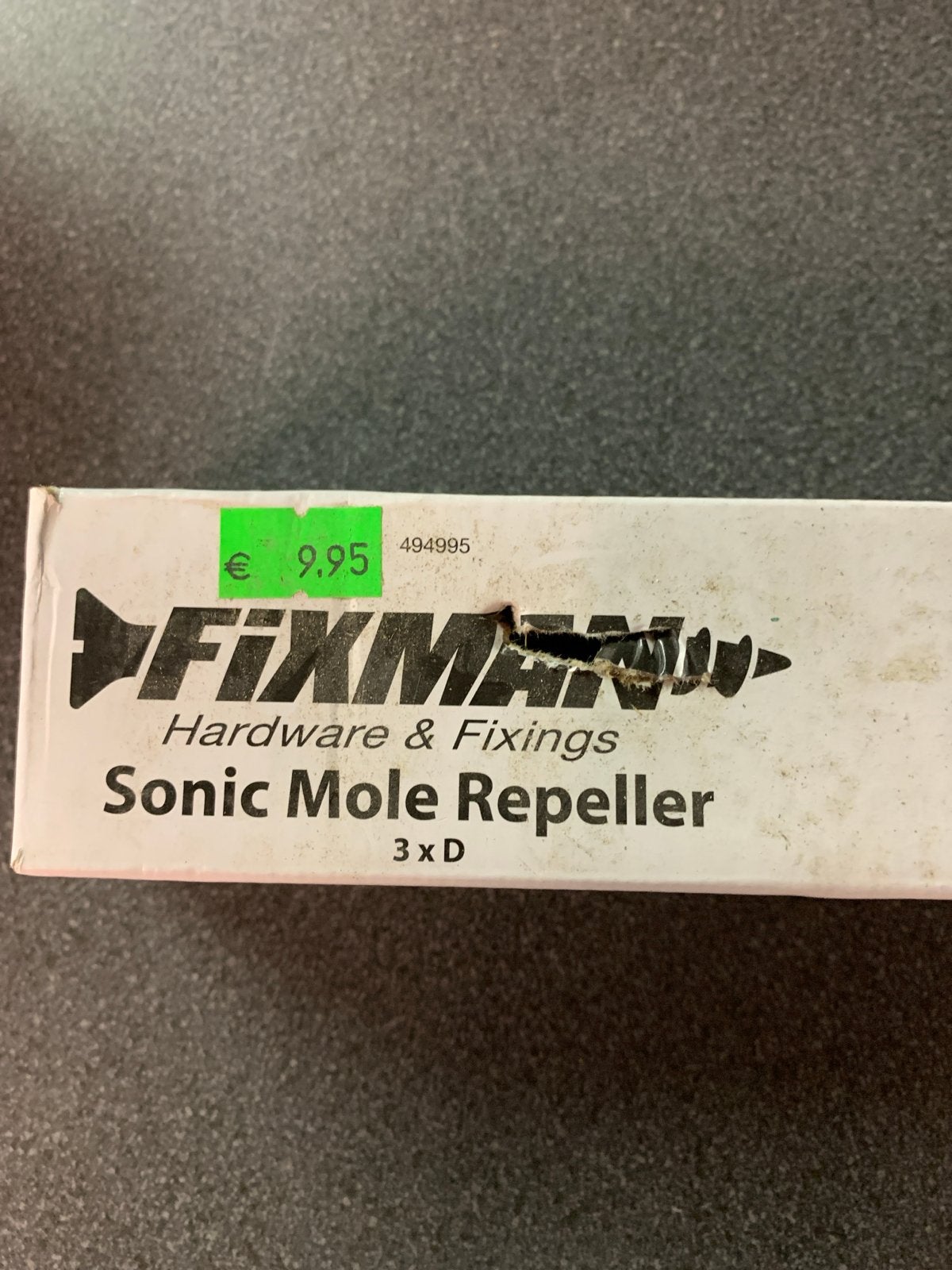 FIXMAN Sonic Mole Repeller - Effectieve Mollenverjager, Ophalen of Verzenden, Nieuw, Ongediertebestrijding