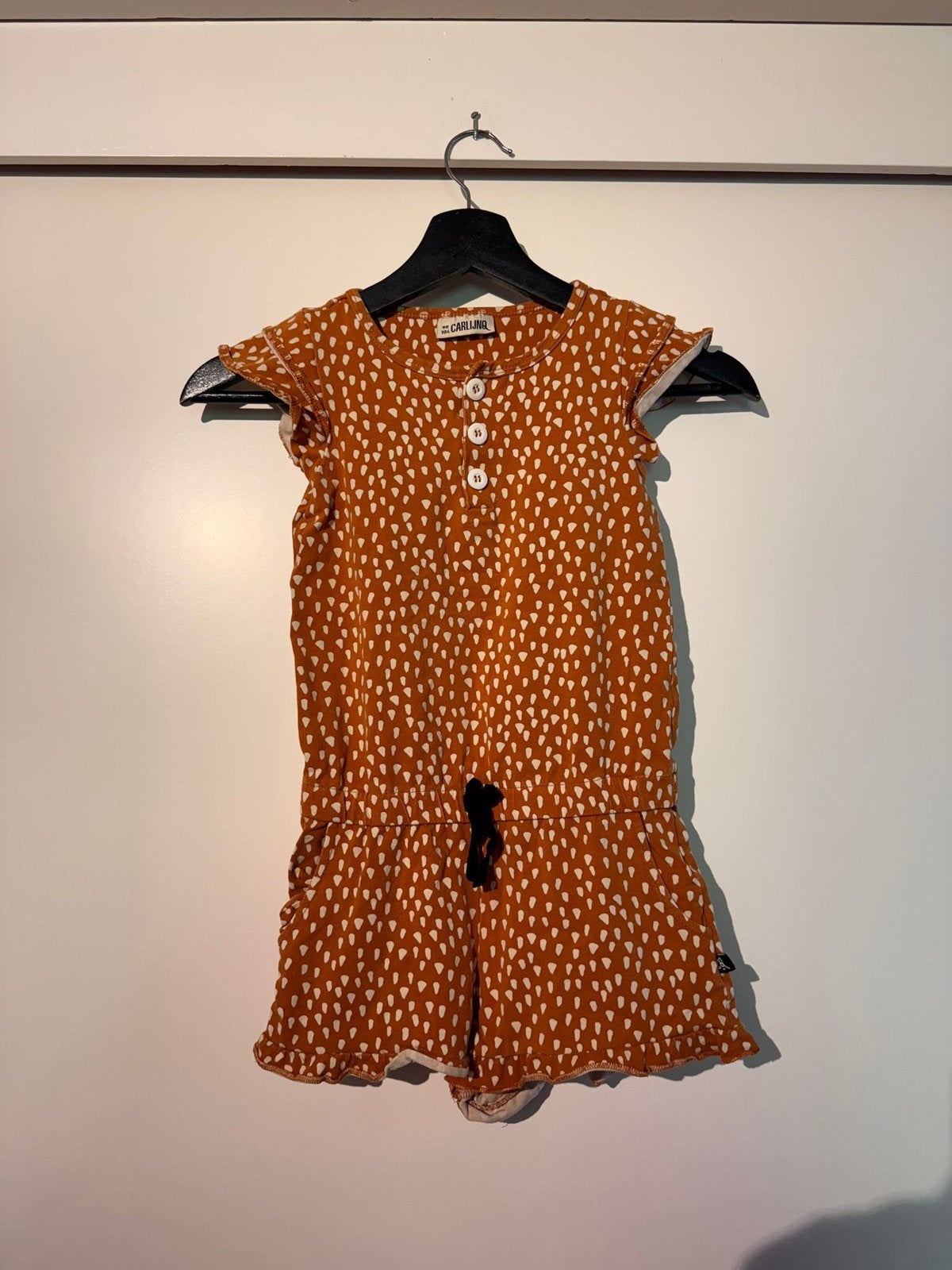 Jumpsuit van carlijnq maat 98/104 €5,00 koopje!!, Ophalen of Verzenden, Zo goed als nieuw, Meisje, Broek