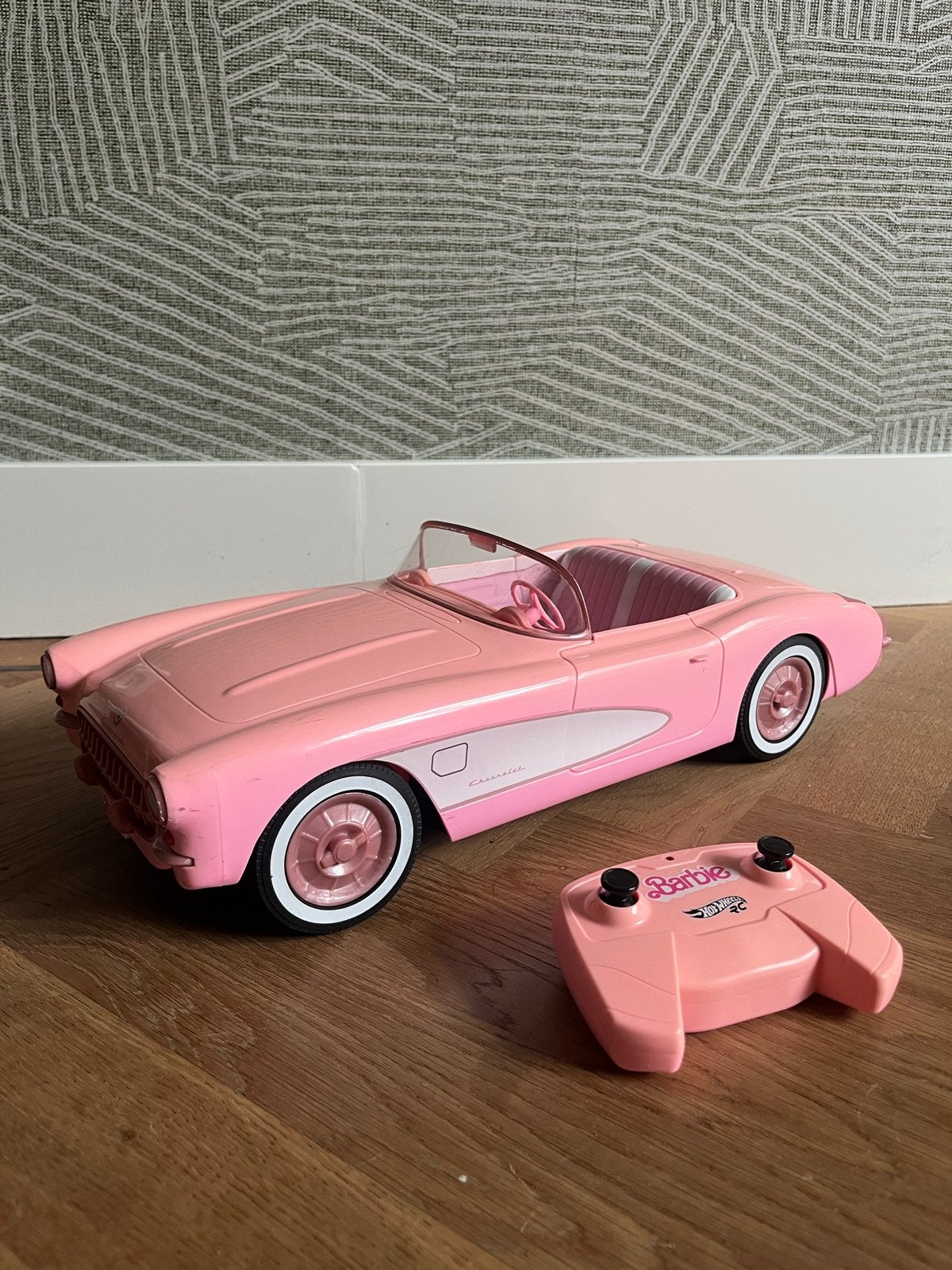 Barbie roze Corvette met afstandsbediening, Ophalen, Gebruikt, Overige typen