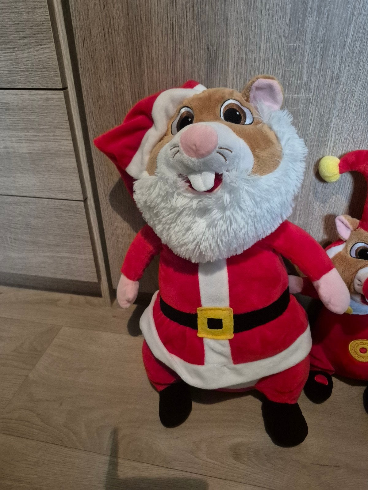 Grote albert heijn hamster kerstman knuffel, Ophalen of Verzenden, Zo goed als nieuw, Overige typen