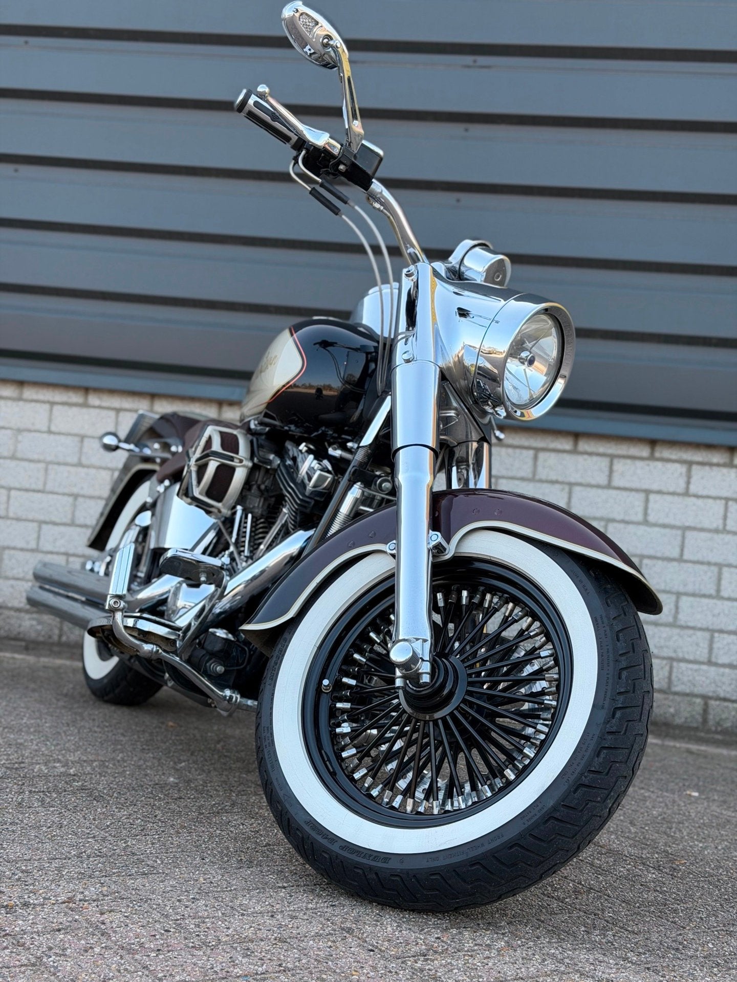 Harley Davidson 88 FLSTC Heritage Classic CUSTOM fatspokes!, Motoren, Motoren | Harley-Davidson, Chopper, Bedrijf, 1449 cc, Meer dan 35 kW