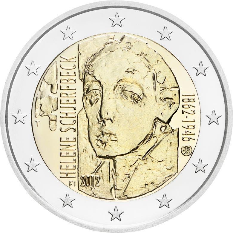 2 euro Finland 2012 - Helene Schjerfbeck (UNC), Ophalen of Verzenden, Finland, 2 euro, Losse munt