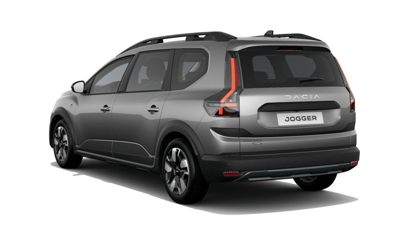 De nieuwe Dacia Jogger hybrid 155 expression l Nu te bestell, Auto's, Stof, 1789 cc, Bedrijf, Hybride Elektrisch/Benzine