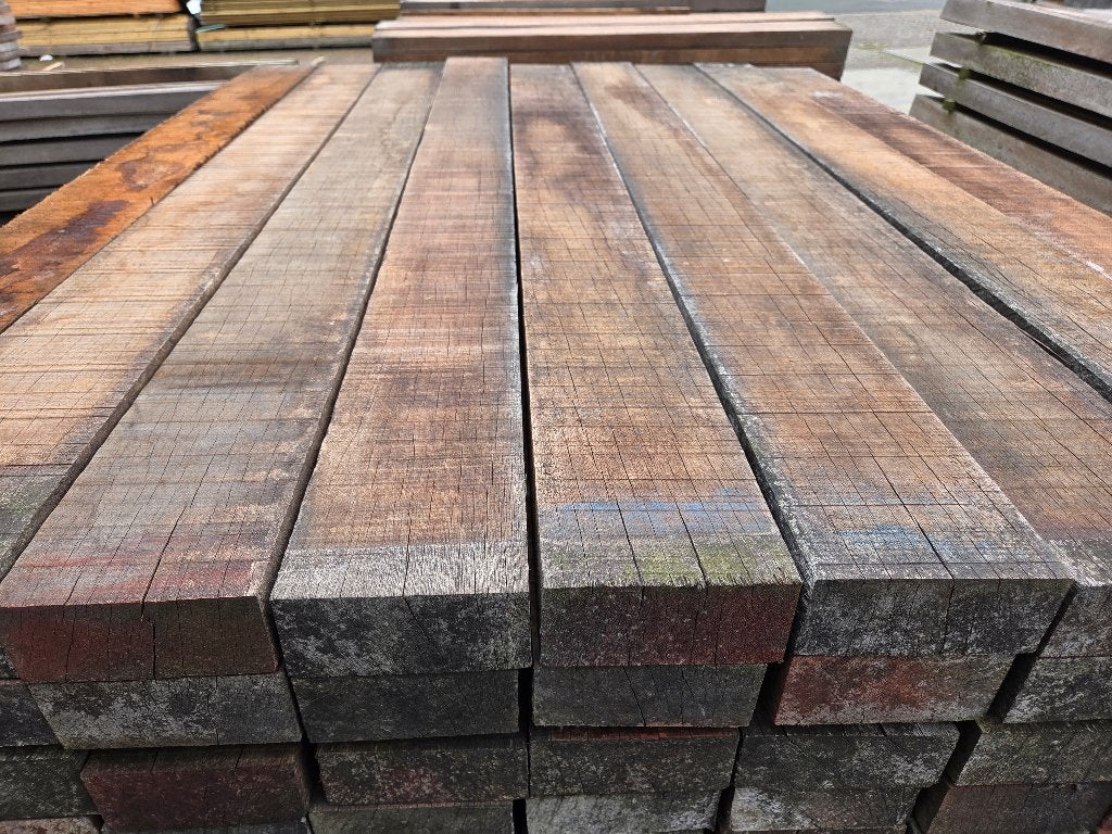 Hardhouten Balken -5.0 x 11.5 cm / 1.35 m lang, Ophalen, Nieuw, Hardhout, Minder dan 180 cm