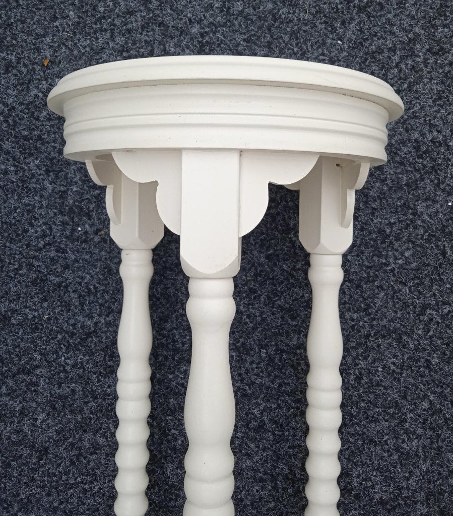 Klassieke witte plantenzuil, landelijk/brocante steil, Huis en Inrichting, Woonaccessoires | Zuilen en Pilaren, Ophalen