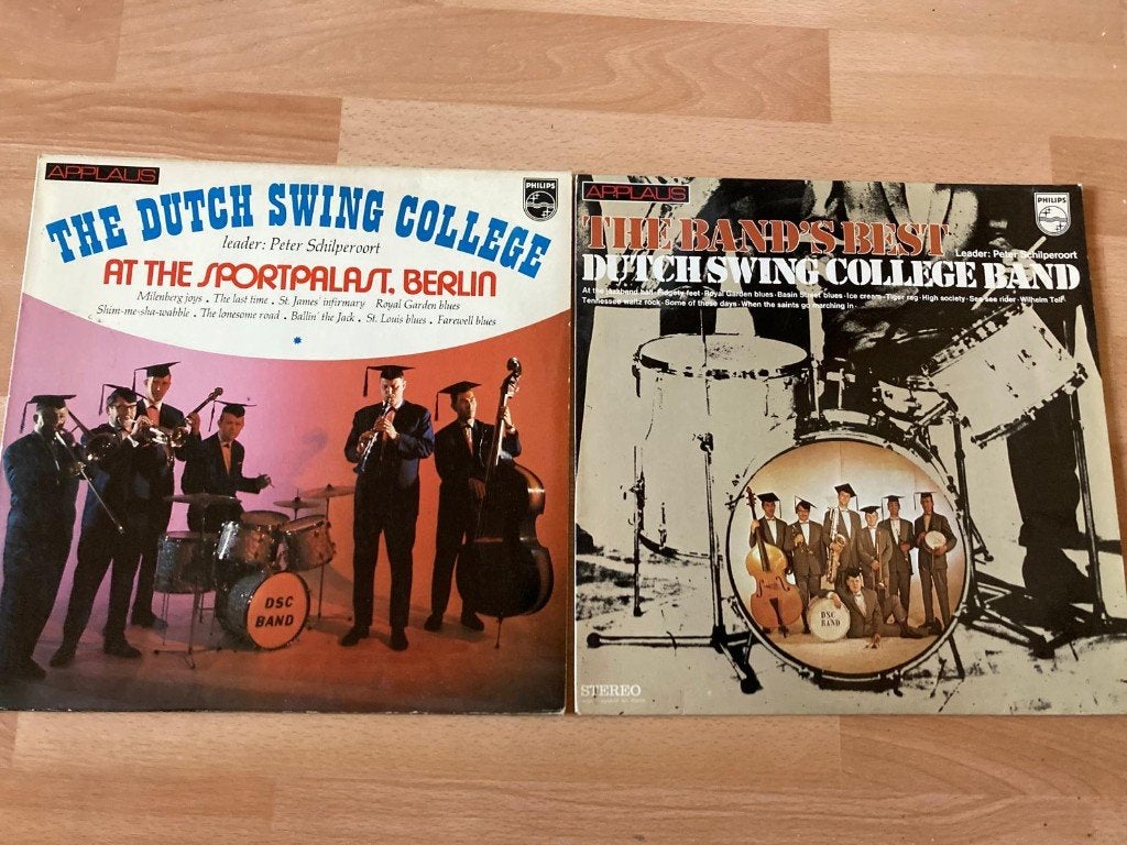 Vinyl LP's : 2 x The Dutch Swing College Band., Cd's en Dvd's, LP, Ophalen of Verzenden, Zo goed als nieuw, 12 inch