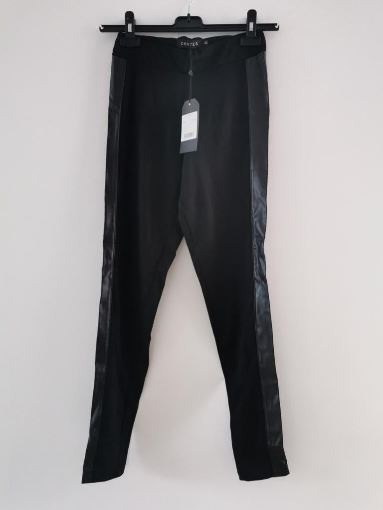 Costes broek met biezen mt. XS/S, Verzenden, Zwart, Nieuw, Costes