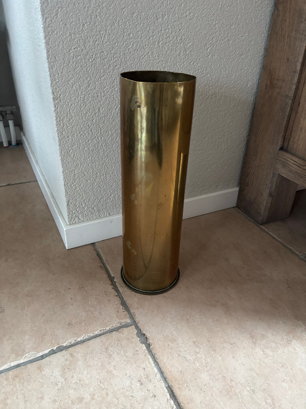 Kanonshuls 105 MM M14 uit 1944, Verzamelen, Ophalen of Verzenden, Landmacht, Overige gebieden, Hulzen of Bodemvondsten