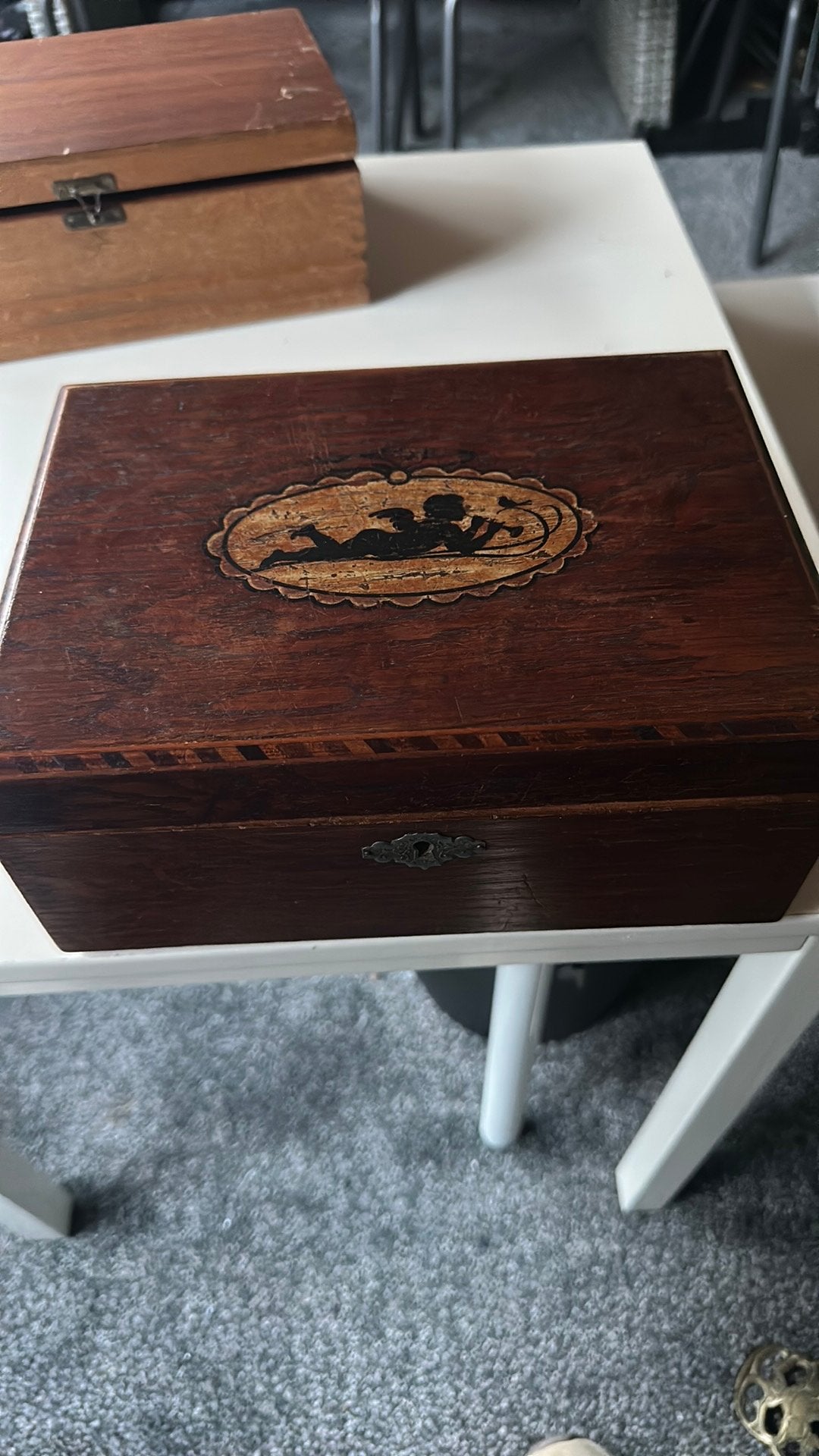 Houten kistje zonder sleutel, Antiek en Kunst, Ophalen of Verzenden