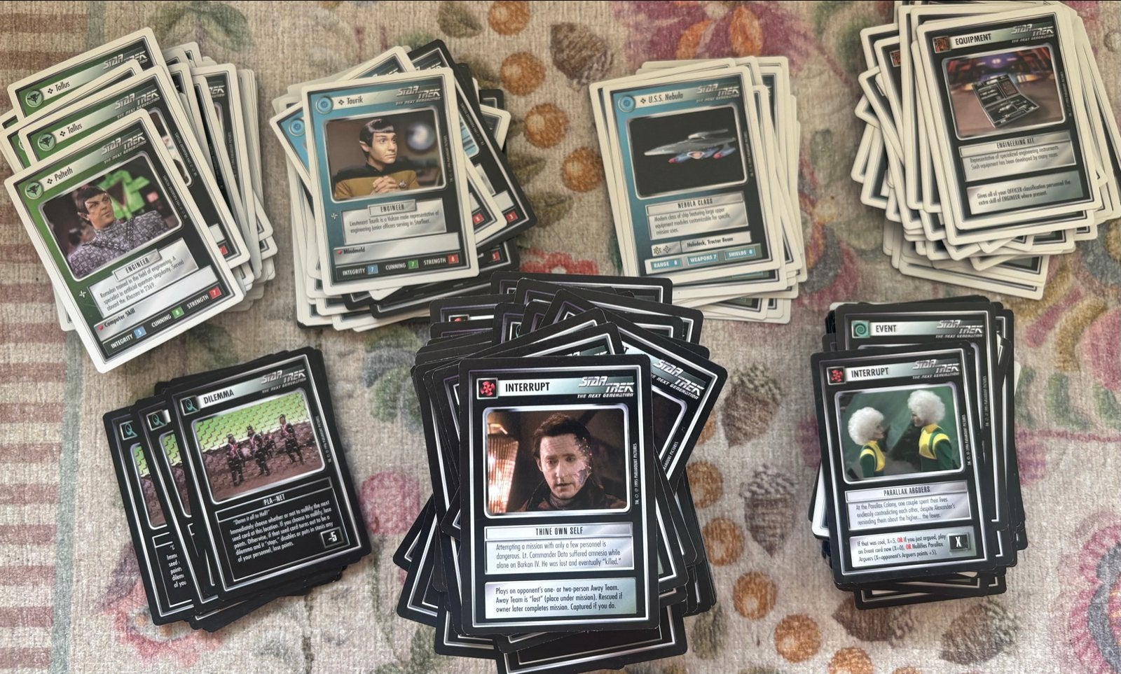 Star Trek The Next Generation CCG Kaarten Collectie, Ophalen of Verzenden, Gebruikt, Meerdere kaarten