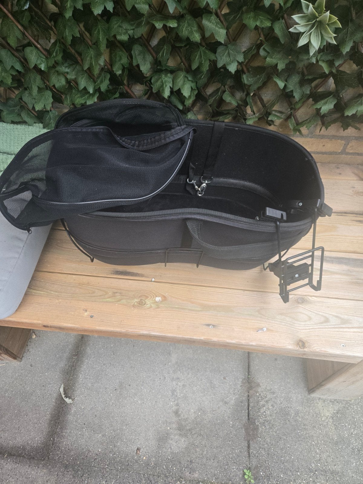 Hondenfietsmand achterop met afdekgaas - 50x20cm, Ophalen, Gebruikt