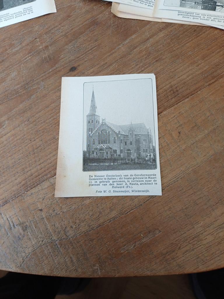 Knipsel Aalten Oosterkerk 1914, Ophalen of Verzenden, Voor 1920, Knipsel(s)