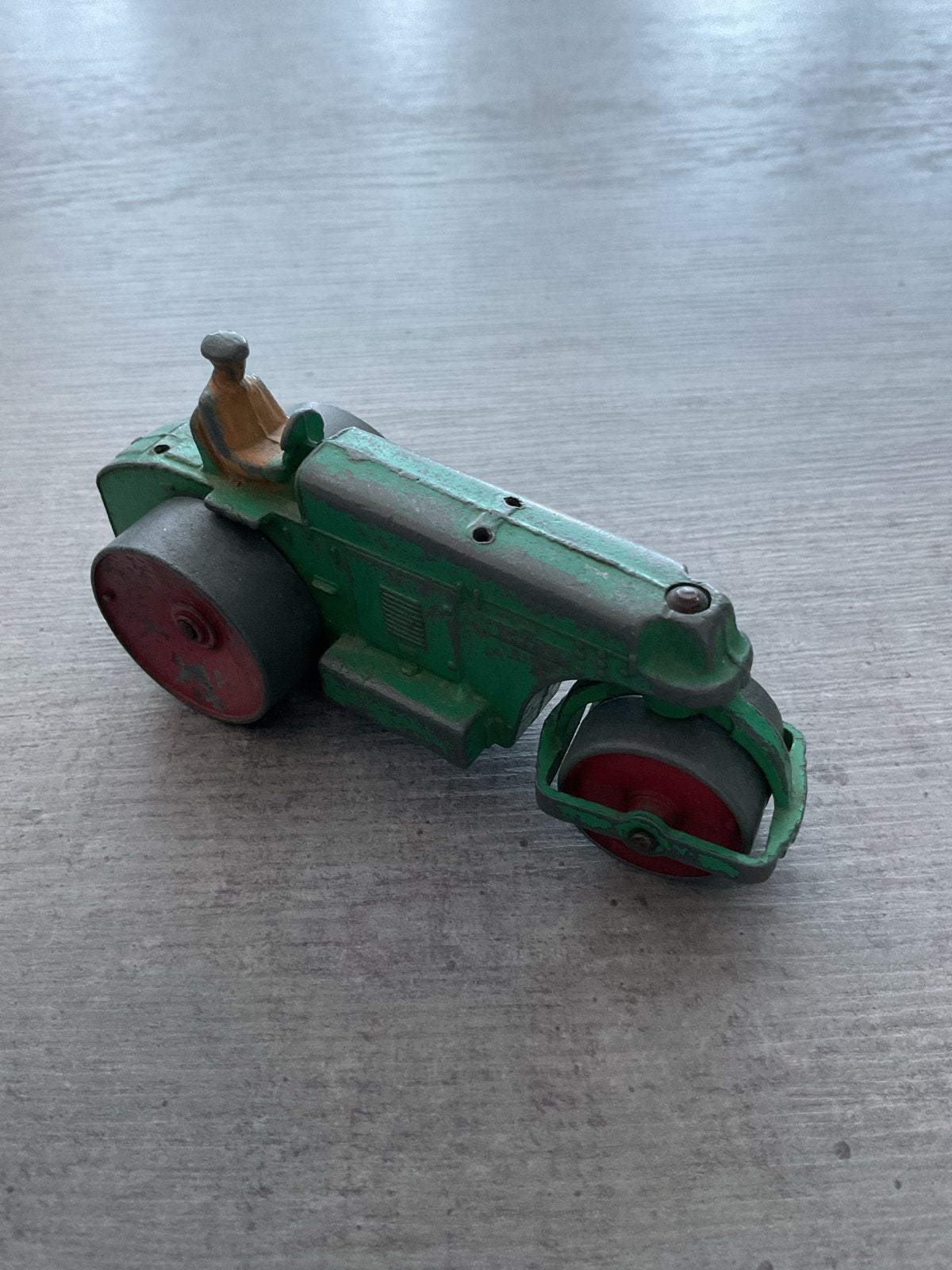 Vintage Dinky Toys Wegenwals Groen - Gebruikt, Ophalen of Verzenden, Gebruikt