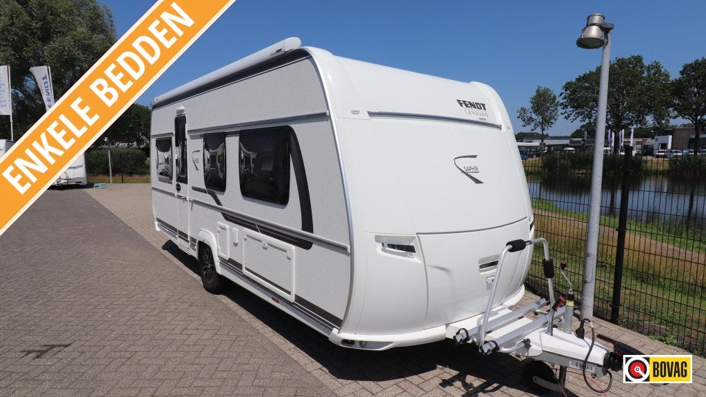 Fendt Saphir 515 SG - Enkele bedden, Thule luifel Mover, Caravans en Kamperen, Caravans, Rondzit, Schokbreker, Bedrijf, Overige typen