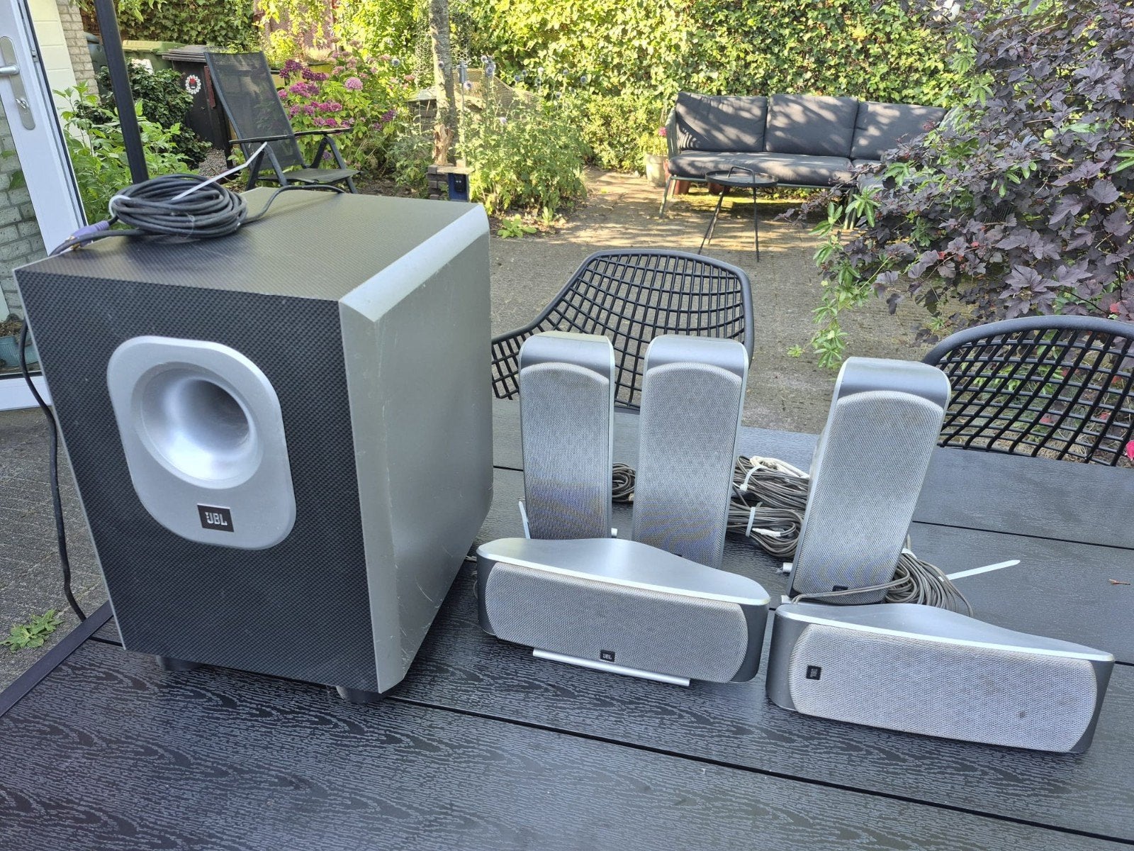 JBL 5.1 Home Cinema Systeem met Subwoofer, Audio, Tv en Foto, Home Cinema-sets, Ophalen, Gebruikt, 70 watt of meer, 5.1-systeem