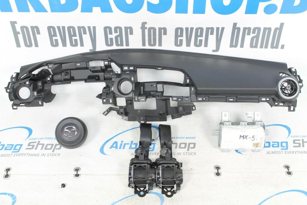 Airbag set - Dashboard zwart Mazda MX-5 (2015-heden), Gebruikt, Ophalen of Verzenden