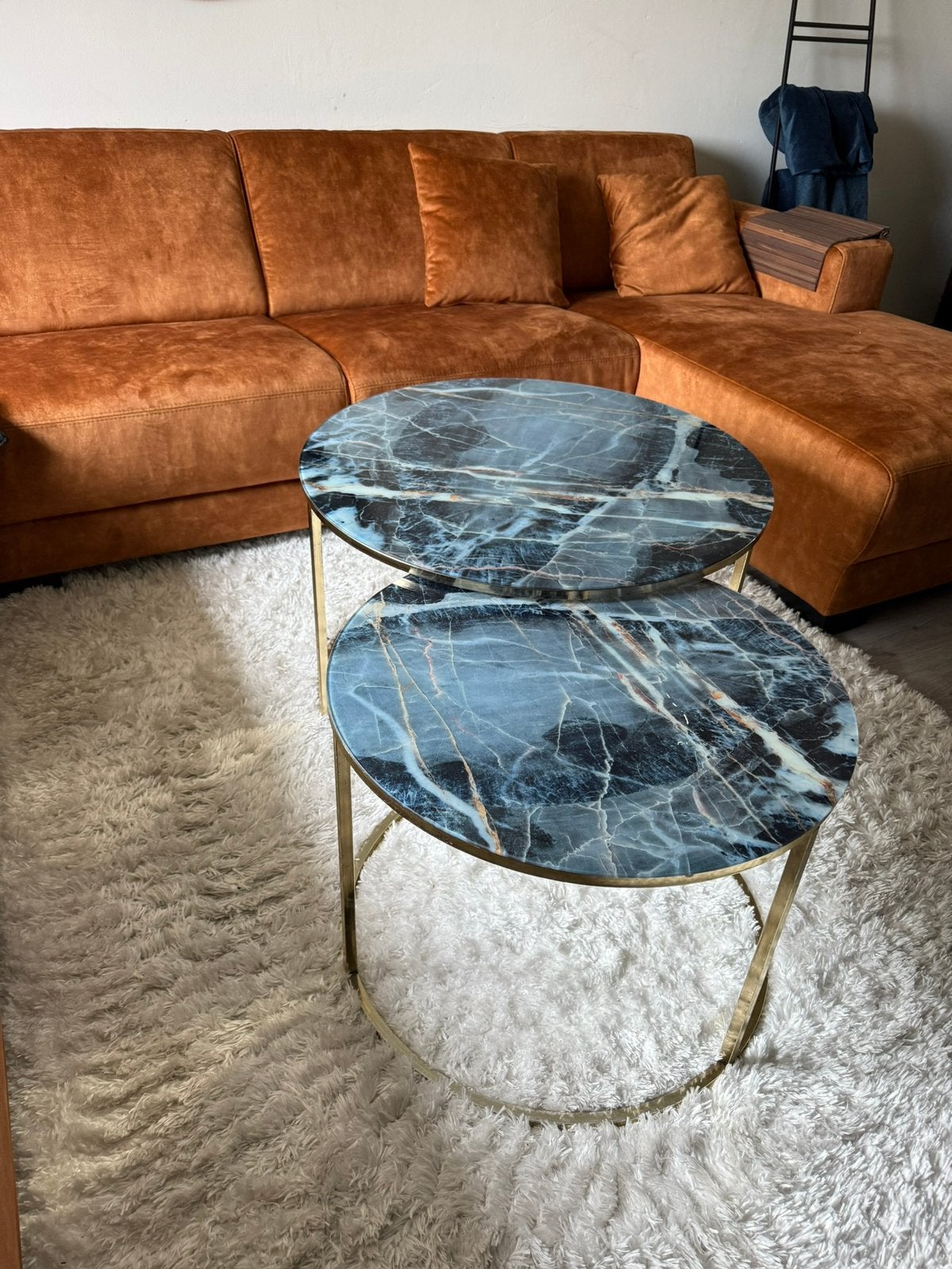 Salontafels set, Ophalen, Zo goed als nieuw, Rond, 50 tot 100 cm