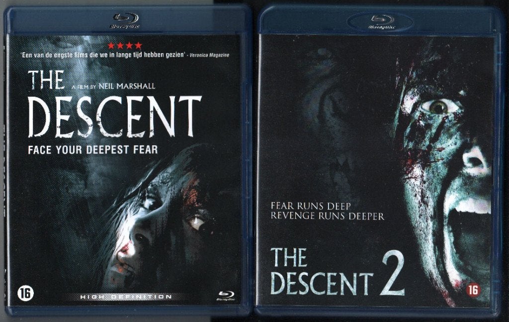 The Descent 1+2. Blu-ray., Horror, Vanaf 16 jaar, Nederlands, Film