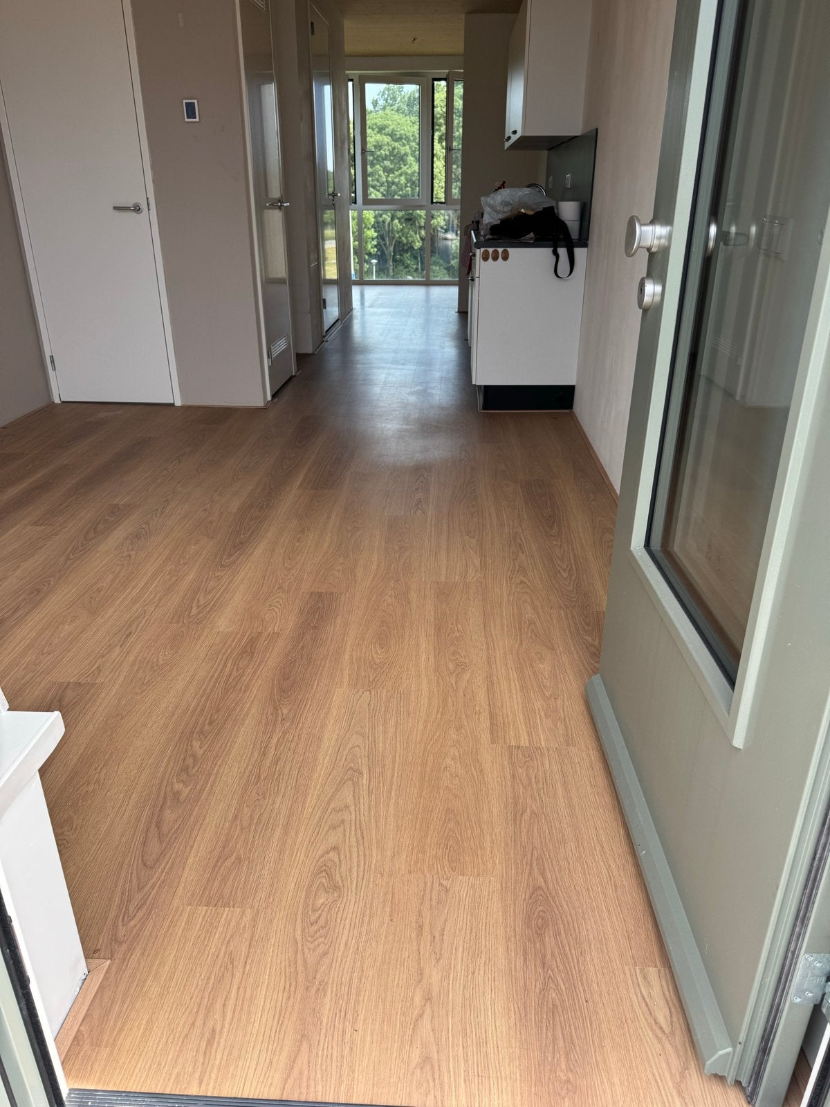 Laminaat van Gamma, 30m², gebruikt, lichte beschadigingen, Gebruikt, Bruin, Ophalen of Verzenden, 25 tot 50 m²