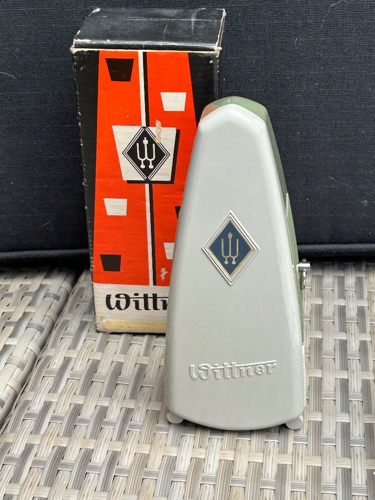 Vintage Wittner Dubbel Metronoom met Originele Doos, Ophalen of Verzenden, Gebruikt, Elektrische gitaar