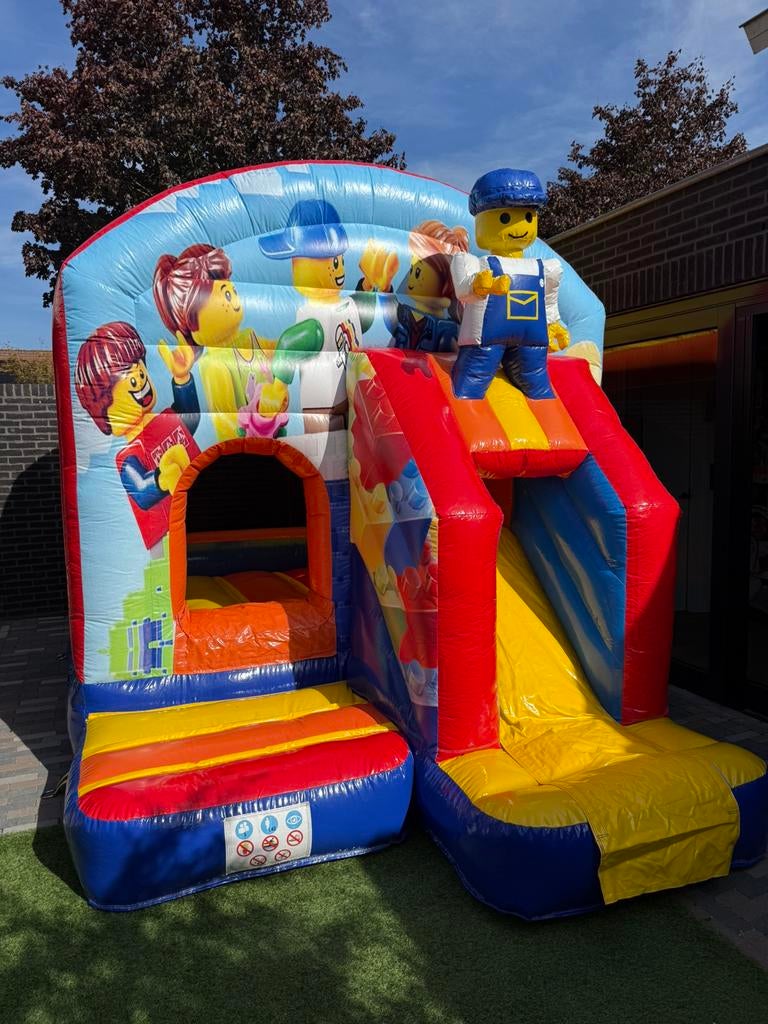 LEGO Springkussen overdekt en met glijbaan huren / te huur, Ophalen of Verzenden, Nieuw