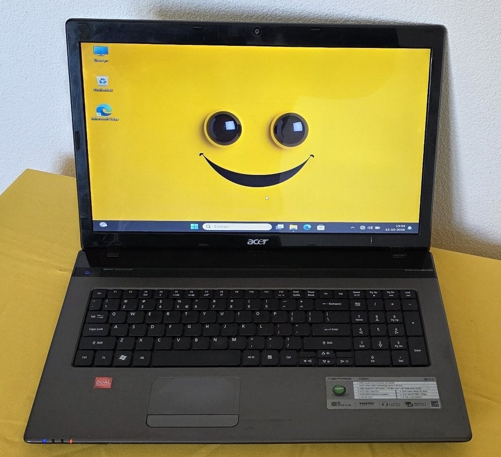 Leuke Laptop Acer Scherm 17 inch Nieuwe Baterij W11+ Lader, Gebruikt, 2 tot 3 Ghz, Qwerty, 8 GB