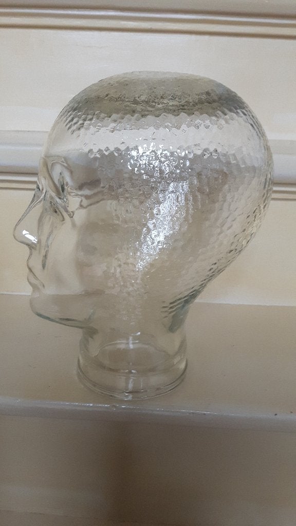 Vintage glazen hoofd, Verzamelen, Ophalen of Verzenden, Huis en Inrichting