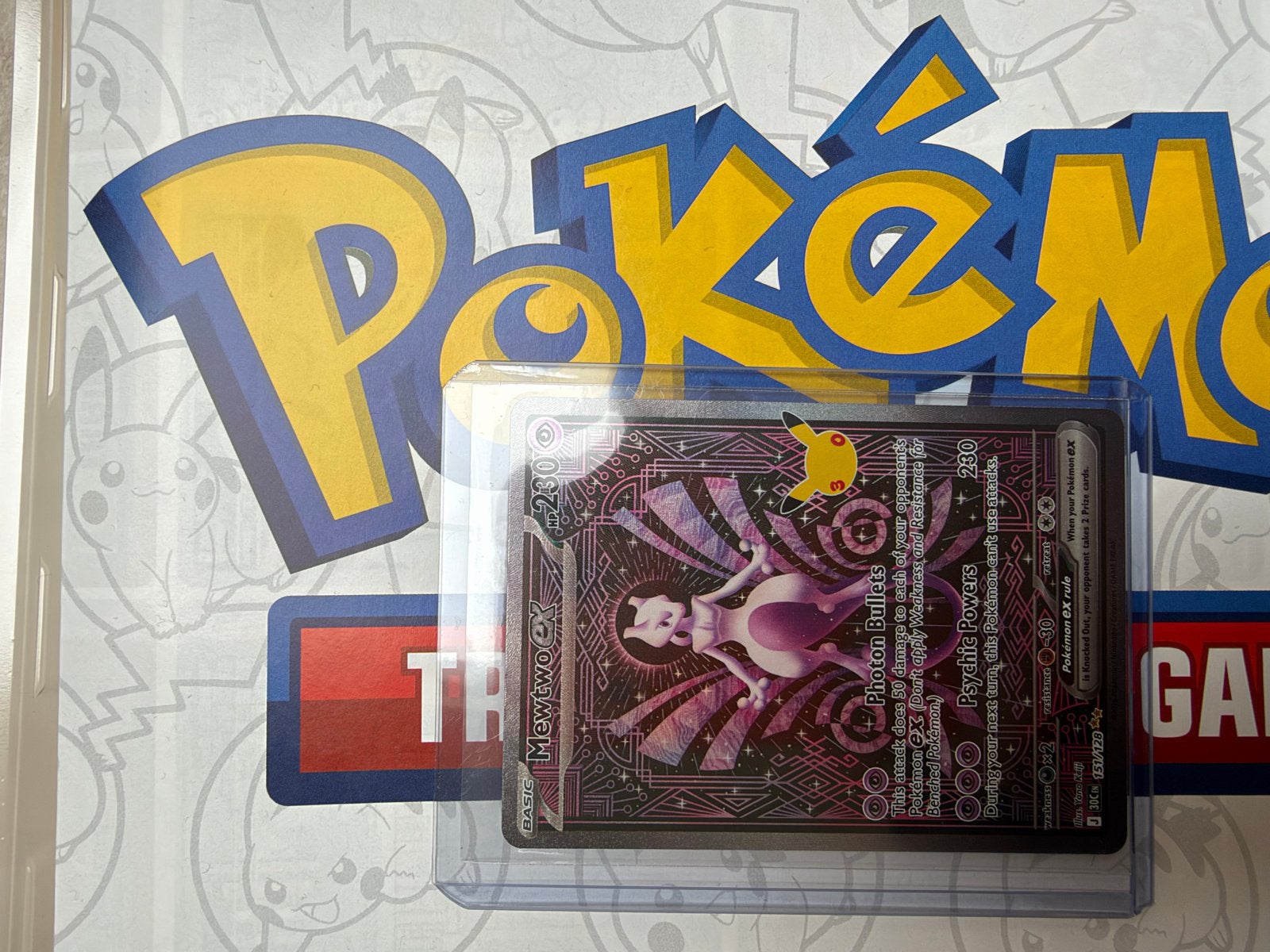 Mewtwo EX 151/128 - 30th anniversary, Ophalen of Verzenden, Nieuw, Losse kaart