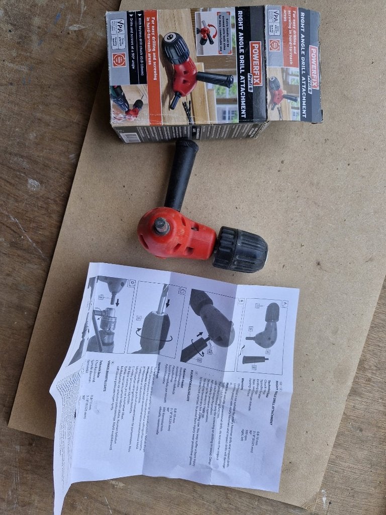 hoekboor opzetstuk, Doe-het-zelf en Verbouw, Gereedschap | Handgereedschap, Ophalen, Zo goed als nieuw, Overige typen, Parkside