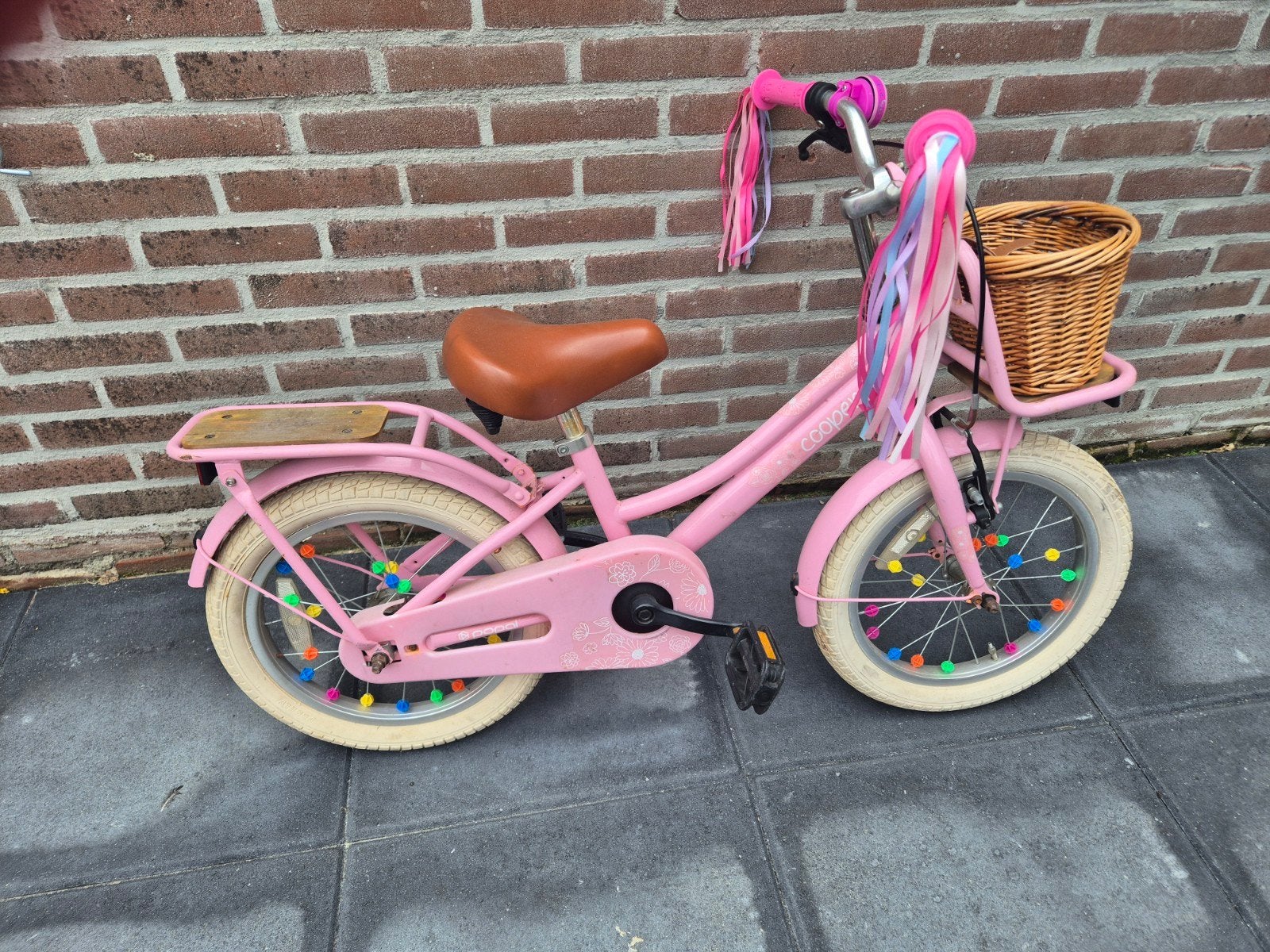 Meisjes fiets 16 inch, Fietsen en Brommers, Ophalen, Gebruikt, 16 inch