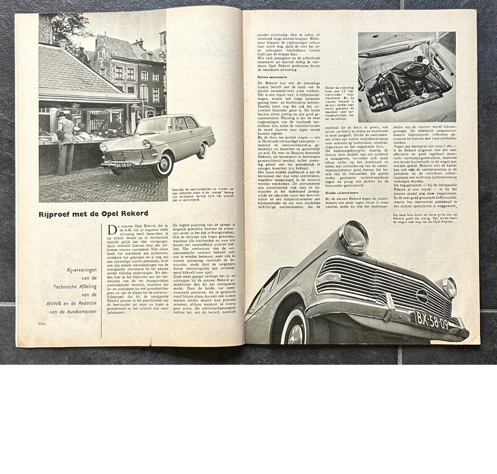 Opel Rekord P2 test in Autokampioen 1960, Gelezen, Opel, Ophalen of Verzenden, Autokampioen