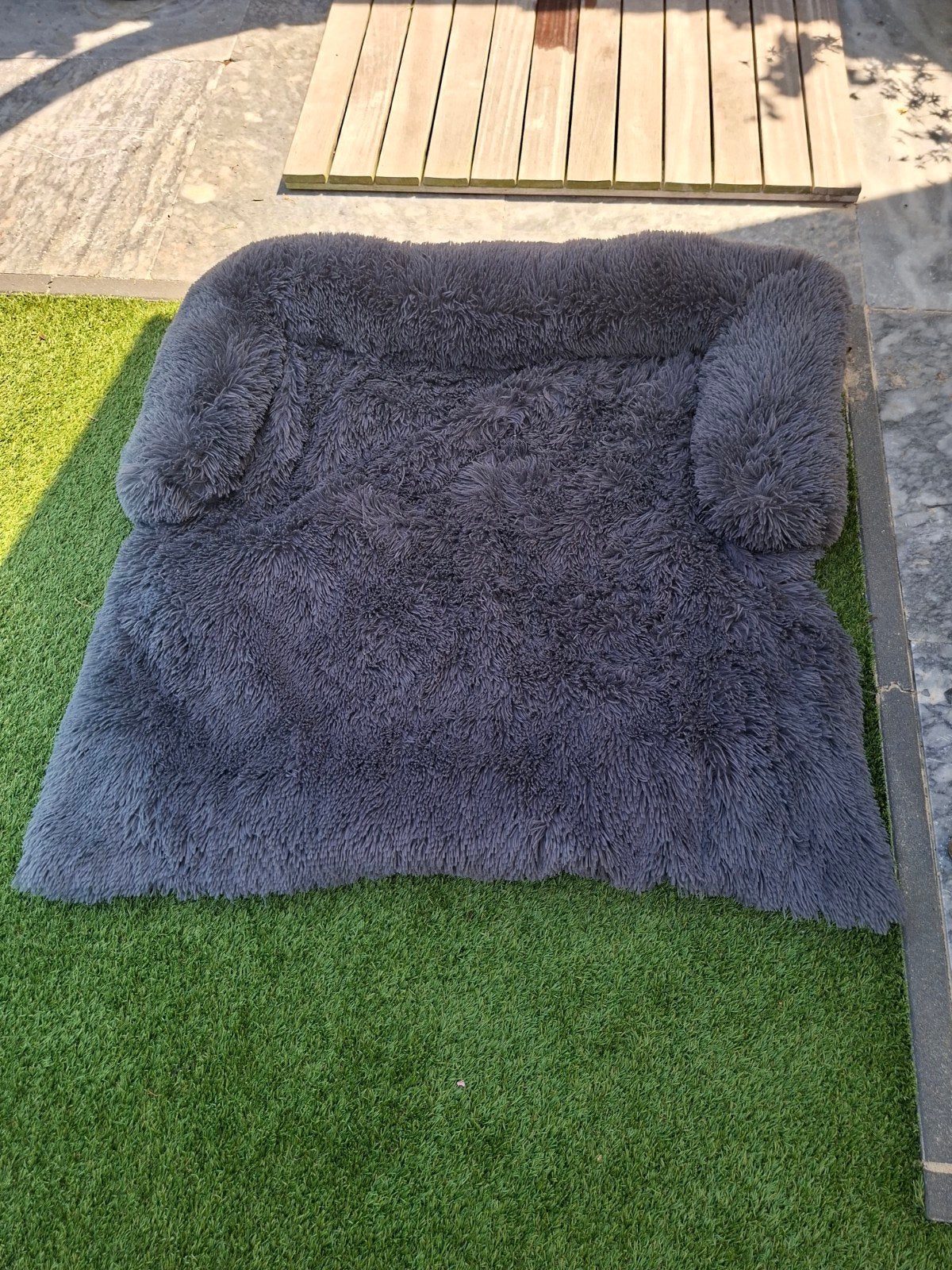 Honden loungekussen nieuw 110cmx100cn antraciet fluffie, Ophalen, Nieuw