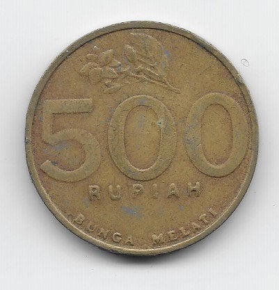 Indonesië 500 rupiah 2000 KM# 59, Verzenden, Zuidoost-Azië, Losse munt