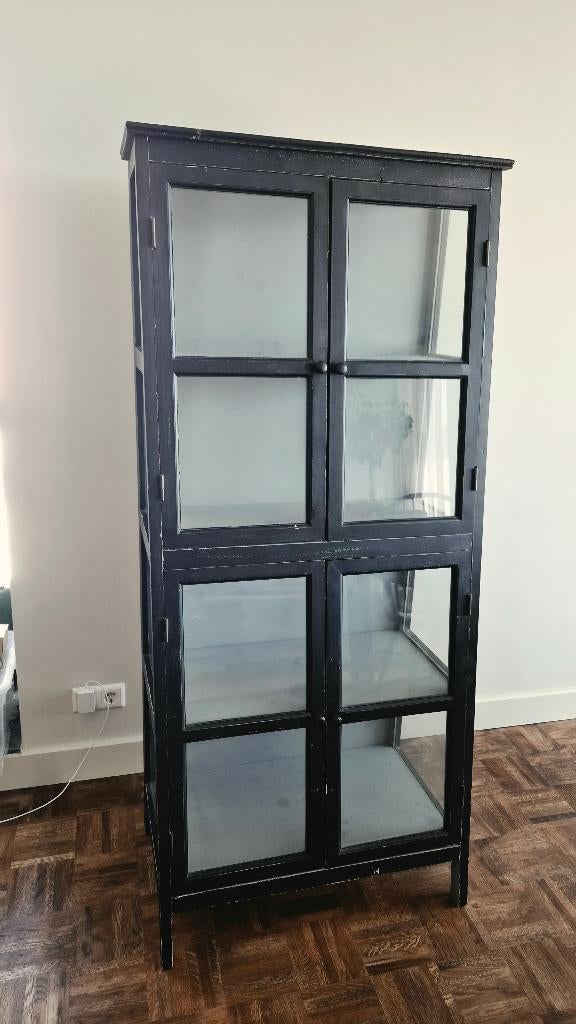 Vitrinekast, vintage display cabinet, Ophalen, Vintage, 50 tot 100 cm, Zo goed als nieuw