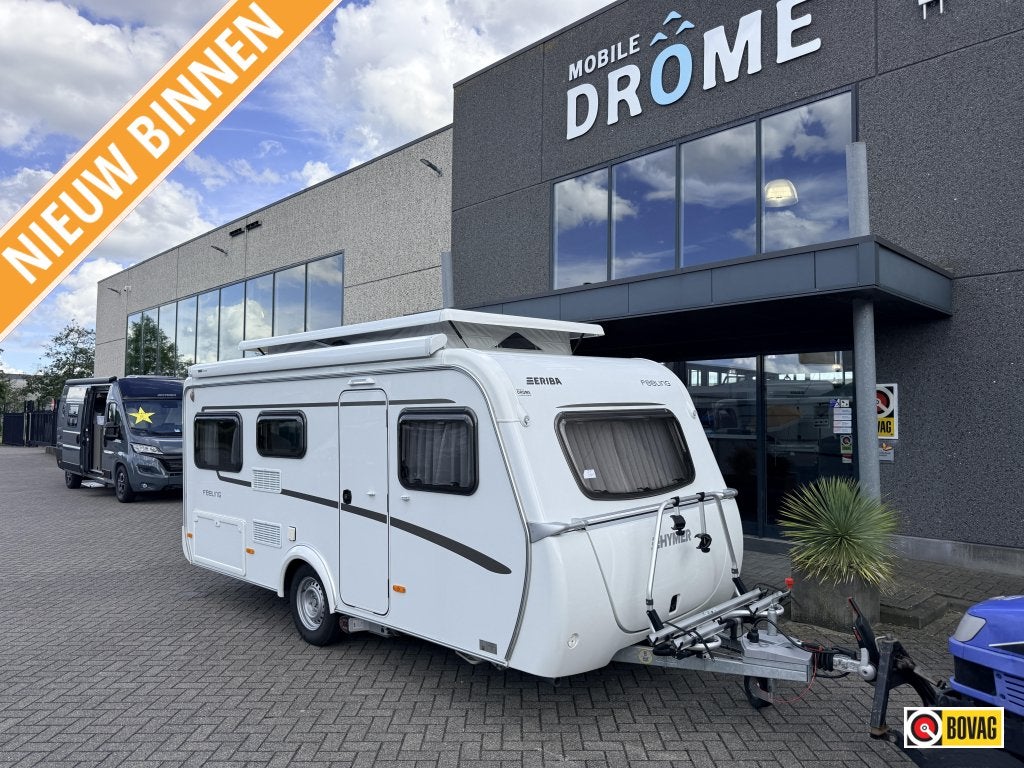Eriba Feeling 425 Elektr. Luifel + Mover, Caravans en Kamperen, Bedrijf, Schokbreker, 4 tot 5 meter, Eriba